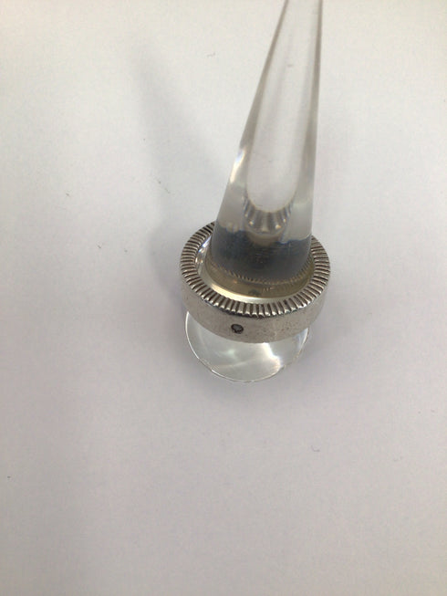 Single Diamond band Sterling Men's sz 10